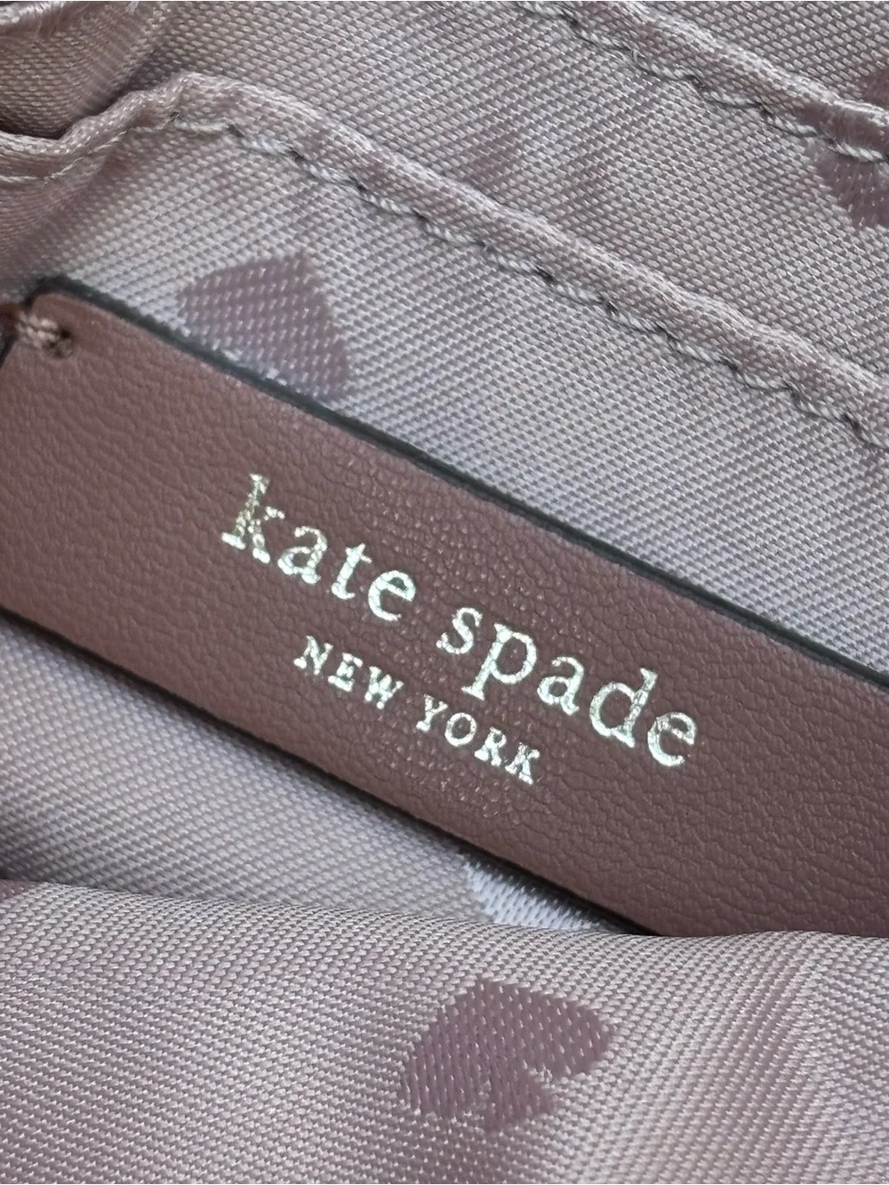 kate spade Blush Pink Saffiano Crossbody with Chain Strap
